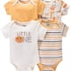 thumbnail image 1 of Get Ready to Fall in Love with Our 4pcs Soft and Breathable Newborn Infant Rompers! Perfect for Baby Boys and Girls, These Short Sleeve Round Neck Bodysuits Feature Adorable Cartoon Animal and Flowers, 1 of 5