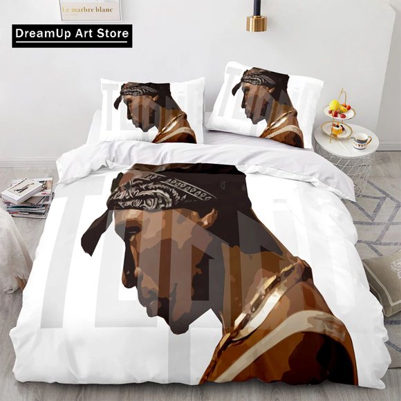 Tupac Amaru Shakur Bedding Set Bed Set Aldult Kid Bedroom Duvetcover Sets