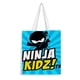 thumbnail image 1 of Ninja Kids Bolso de tela con estampado de lienzo para mujer, bolsa de compras reutilizable y estética, con cremallera interior, regalo para mujer, 35 × 40 cm., 1 of 6