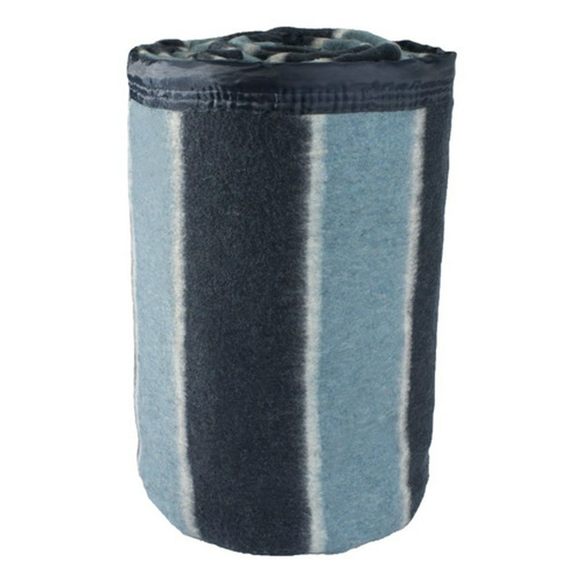 Frazada Andes Listada 2 Plaza Azul Celeste