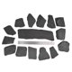 thumbnail image 3 of Piedra de pizarra BLUE HANDCART 1,4 kg mezcla 2‑3 pulg. y 20 cm, 3 of 5