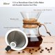 thumbnail image 2 of Cafetera Pour Over Lalord con filtro de acero inoxidable de 400 ml, 2 of 7