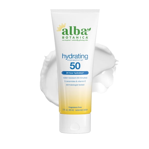 Protector solar Alba Botanica 89 ml SPF 50 resistente al agua