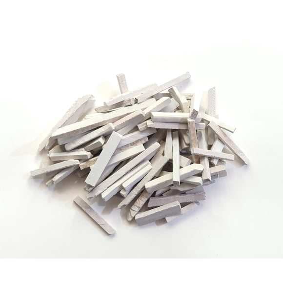 Lápices de pizarrón de tiza natural color blanco, gruesos de 5-9 mm, 250 g
