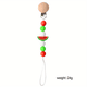 thumbnail image 1 of Soothe Your Baby's Anxiety with this Stainless Steel Pacifier Chain and Handcrafted Beads Clip - Perfect Baby Accessory!, 1 of 3