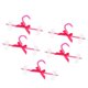 thumbnail image 1 of Percha de plástico con 5 perlas de imitación perlas percha con 2 clips rojo, 1 of 6