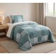 thumbnail image 5 of Cubrecama SHERPA 1.5 Plazas - Patchwork Malé Maldivas Teal M975 M975, 5 of 6