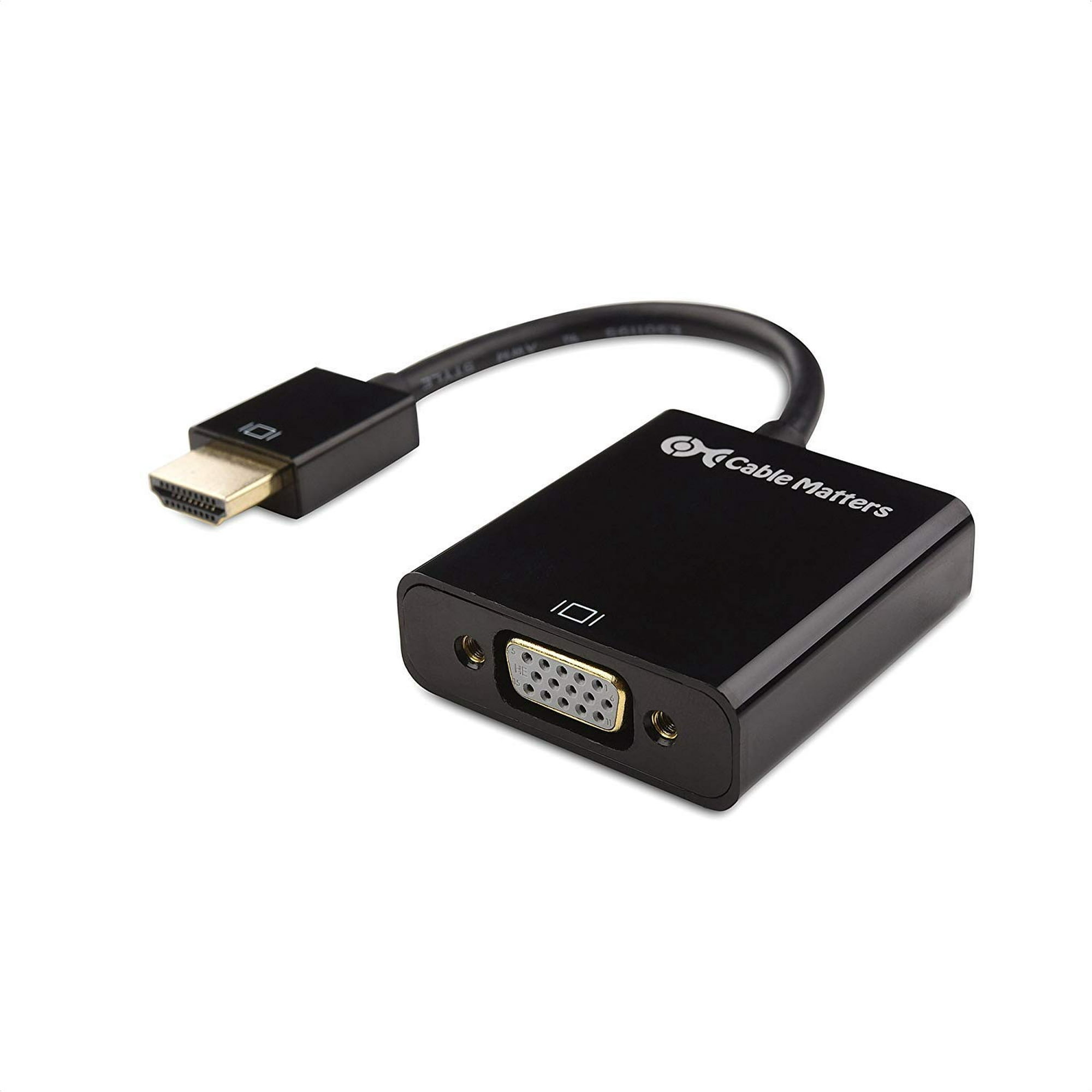 Cable Matters - Cable Adaptador Hdmi A Vga Matters Convertidor Hdmi A Vga Negro