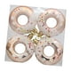 thumbnail image 1 of 4 Adornos Navideños En Forma De Donut, Adorables Obsequios De Fiesta Para Jardín, Balcón, Oficina, Color Rosa Y Dorado, 1 of 3