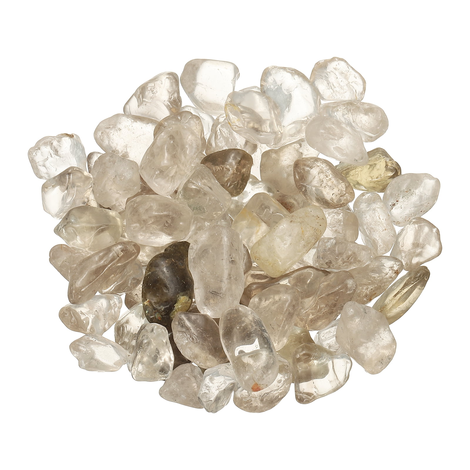 Uxcell Chips de Cristal Piedra 0.44 Lb Fluorita Grava de Acuario Rocas Cuarzo Negro 9-26 mm Destinado para Pecera