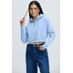 thumbnail image 1 of Polerón Mujer Medio Zipper Crop Celeste, 1 of 4