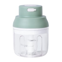 Xusx111 - Mini Picadora Eléctrica De Alimentos, Picadora Portátil De Ajo 250Ml + 100Ml Con Función De Carga Usb, Mini Cortadora De Alimentos Para Cebollas Verduras Chili Jengibre Carne Nueces Ensalada