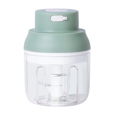Xusx111 - Mini Picadora Eléctrica De Alimentos, Picadora Portátil De Ajo 250Ml + 100Ml Con Función De Carga Usb, Mini Cortadora De Alimentos Para Cebollas Verduras Chili Jengibre Carne Nueces Ensalada