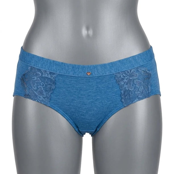 Pantaleta Mujer Lady Genny C-325 Algodón Spandex Melange Encaje