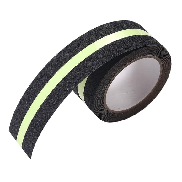 Glow In The Dark Anti Slip Tape Escaleras Para Cinta Reflectante Interior O Exterior De 20 M De Negro