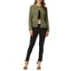 thumbnail image 2 of INSPIRE CHIC Chaquetas de Mezclilla para Mujer con Botones, Dobladillo Peplum, Mangas Largas, Chaquetas de Jean Cortas, Verde Militar XS, 2 of 6