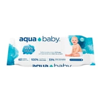 Toallitas Húmedas 99% Agua, Baby Wipes 60 Un Aqua Baby