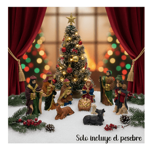 Genérico - Pesebre Navideño (10) Figuras Navidad Hogar Decoración Nacimiento Navidad 2025