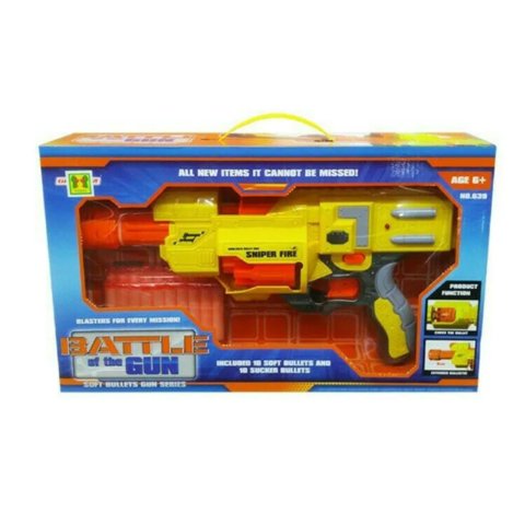 Total E-Commerce - Juguete Lanzador De Dardos Con 20 Dardos Amarillo Infantil