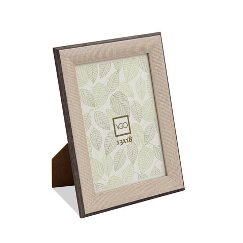 Vgo - Marco Plástico Tramado 10X15 Gris
