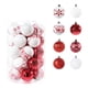thumbnail image 3 of 34x Adornos de bolas de Navidad, Bolas decorativas de Navidad, Bolas colgantes para árboles de Navidad, Juego de adornos para decoración de árboles de oro rojo, 3 of 5