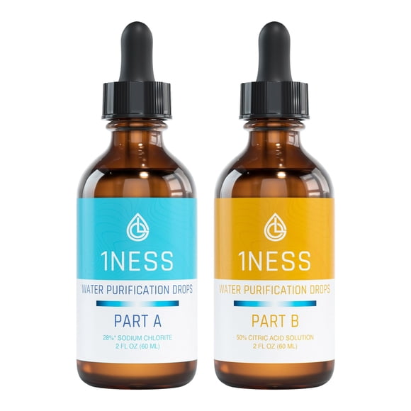 Kit de tratamiento de agua 1NESS PRODUCTS 120 ml de dióxido de cloro