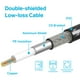 thumbnail image 3 of Cable coaxial STEREN RG8X de 12 pies con conectores PL259 UHF, 3 of 3