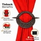 thumbnail image 5 of Juego de 2 piezas de madera tallada a mano para cortinas Store Indya, 5 of 7