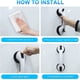 thumbnail image 4 of 2 asas de apoyo suizas, barra de apoyo para baño, asa de seguridad móvil, barra de apoyo para bañera, asa de apoyo premium para bañera, 4 of 7