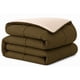thumbnail image 2 of Edredón EVOLIVE reversible para cama individual, color marrón/gris topo, 2 of 9