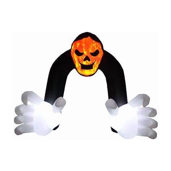 Arco inflable para Halloween Reaper, 13 pies, preiluminado por A Holiday
