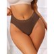 thumbnail image 4 of INSPIRE CHIC Bragas Cómodas de Cobertura Completa de Cintura Media para Mujer Talla Grande Café Oscuro, 4 of 4