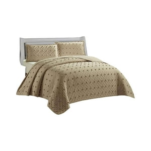 Tengfei - Cubrecama Quilt Tufting De Lujo Suave Plaza Y Media