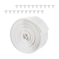 Magideal - Correas De Vinilo Para Reparación De Sillas De Patio, 5 Cm X 20 Pies, Accesorios Multifuncionales Prácticos Para Muebles Del Hogar. Blanco