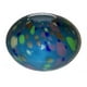 thumbnail image 1 of Jarrón Manhattan Chic Artisan de cristal redondo multicolor, 1 of 2
