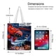 thumbnail image 5 of Big Hero 6 Bolso de tela con estampado de lienzo para mujer, bolsa de compras reutilizable y estética, con cremallera interior, regalo para mujer,38*45cm., 5 of 6