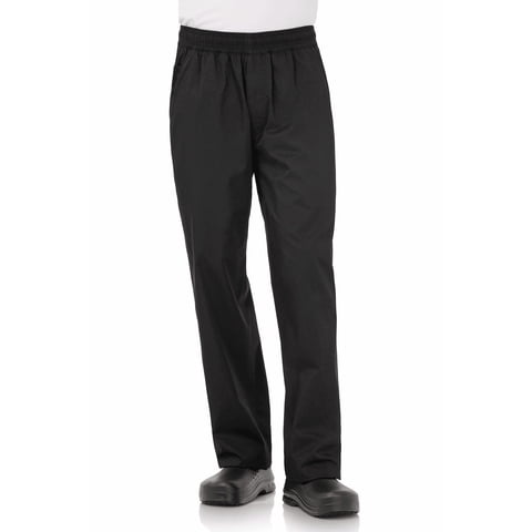 Pantalones Holgados Livianos Para Hombre Chef Works, Negros, 2Xl