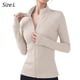 thumbnail image 2 of Ropa deportiva blanca de manga larga para mujer, ropa deportiva para correr, ropa de yoga, 2 of 6