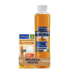 Limpiapisos Desinfectante Kit De Inicio Citrico Promoción 1Lt + Recarga - Deysa Nanolife