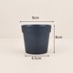 thumbnail image 1 of Xiao Hua 10 macetas de plástico negro de 3,54 × 3,15 pulgadas, macetas reutilizables para vivero, macetas decorativas para el alféizar de la ventana, artículos de jardinería (bandeja no incluida)., 1 of 3