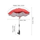 thumbnail image 4 of Sombrilla para cochecito de bebé ROJO, 4 of 4