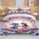 thumbnail image 1 of Stitch cartoon animation duvet cover 3 pieces set cartoon pattern printing duvet cover boy girl bedding set bedroom decoration Bed Sheets, 1 of 5
