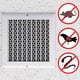 thumbnail image 3 of Rejilla para ventilación de secadora Zhanmai de aluminio con protector contra aves, 3-8 pulgadas (pa, 3 of 6