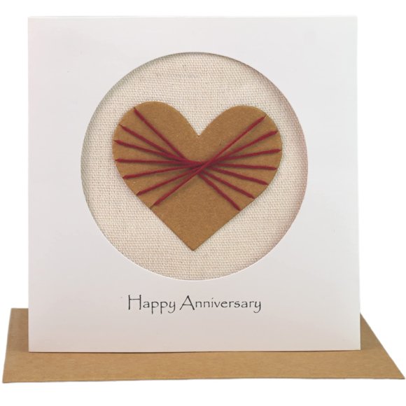 Tarjeta de Felicitación Camellia Bees 2.º Aniversario de Algodón