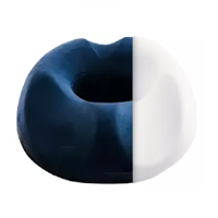 Genérico - Cojín Antiescaras Ortopédico Howell Asiento Memoria Azul Mitad Blanca