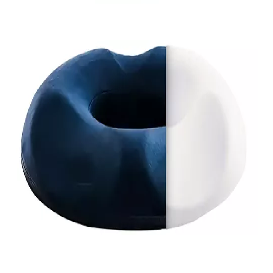 Genérico - Cojín Antiescaras Ortopédico Howell Asiento Memoria Azul Mitad Blanca