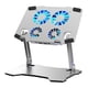 thumbnail image 1 of Soporte Para Tableta Con Ventilador De Refrigeración Montaje Ajustable De Aleación De Aluminio Para Escritorio En Casa, 1 of 5