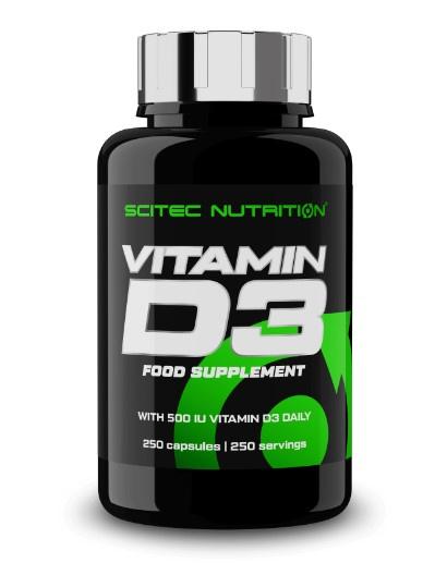 Scitec Nutrition - Vitamina D3 (12,5 Ug.) 250 Cápsulas