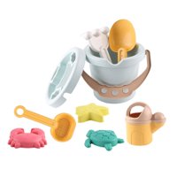 Bothyi - Juego De Arena De Juguetes De Playa De 9 Piezas Para Niños Y Niñas De 3 A 10 Años En Edad Preescolar