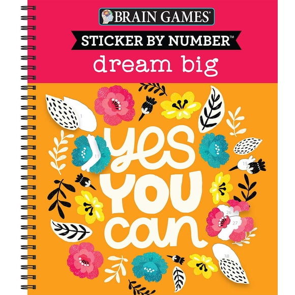 Publications International Ltd – Juegos Mentales: Pegatina por Número – Sueña en Grande